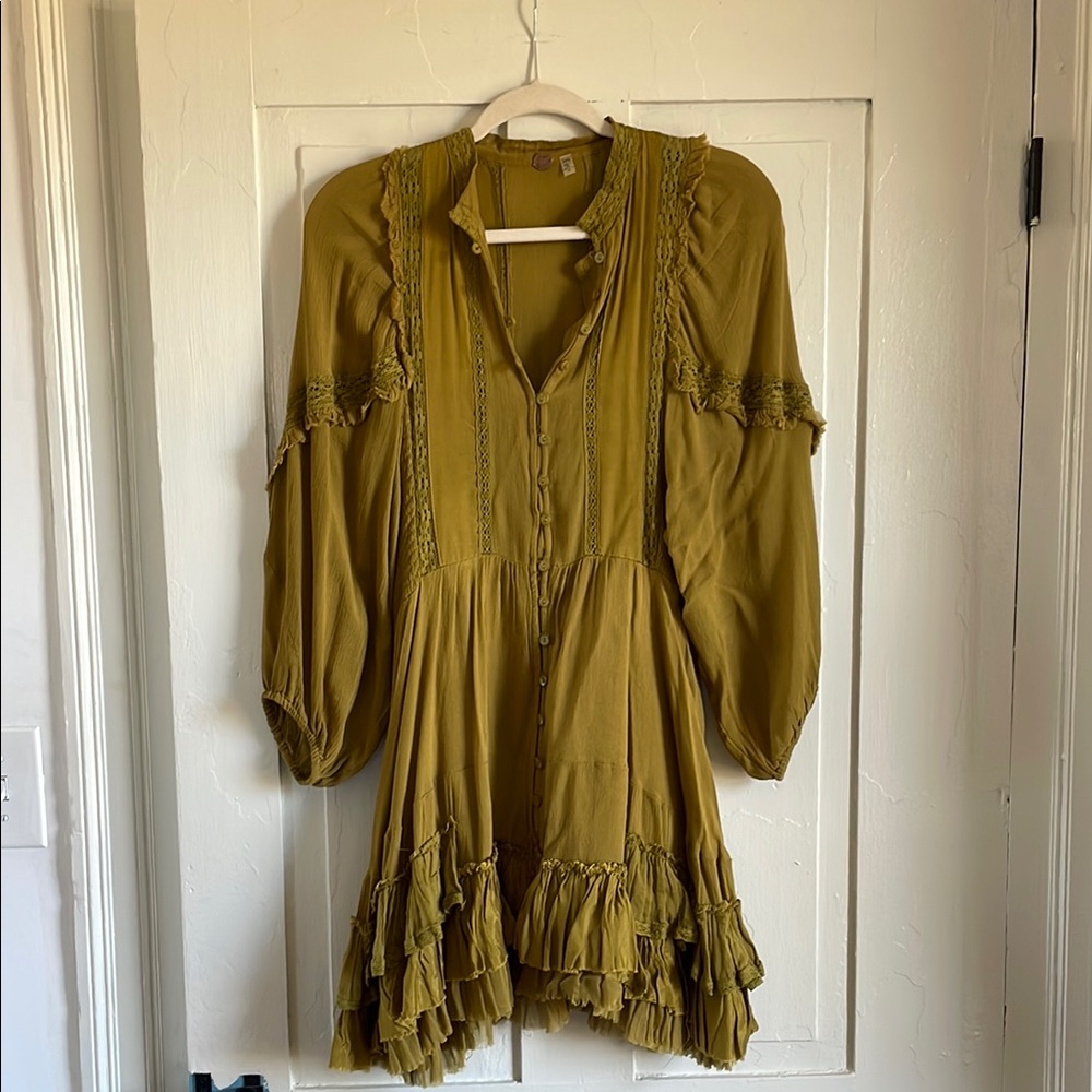 Olive Green Women's Free People Dress